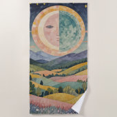 Twilight Hillside Strandtuch (Vorderseite)