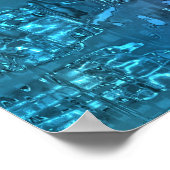 Twilight Hues Abstrakt Art von Indigo Lewis Poster (Ecke)