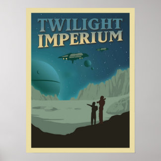 Twilight Imperium Board Game Minimalistisch Travel Poster