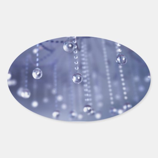 Twilight in Kristallklebern Ovaler Aufkleber (Vorderseite)