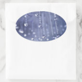 Twilight in Kristallklebern Ovaler Aufkleber (Tasche)