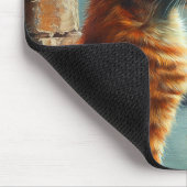 Twilight in Venice | Ginger Cat on a Canal Mousepad (Ecke)