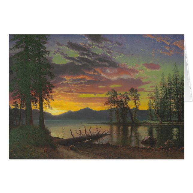 Twilight, Lake Tahoe, c.1870s (Öl auf Leinwand) (Vorderseite (Horizontal))