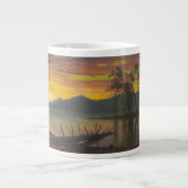 Twilight, Lake Tahoe, c.1870s (Öl auf Leinwand) Jumbo-Tasse (Vorderseite)