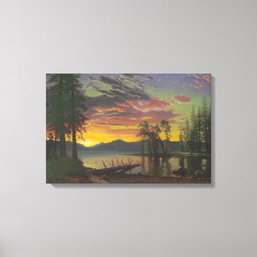 Twilight, Lake Tahoe, c.1870s (Öl auf Leinwand) Leinwanddruck (Vorderseite)