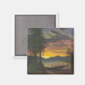 Twilight, Lake Tahoe, c.1870s (Öl auf Leinwand) Magnet (Vorderseite/Rückseite)