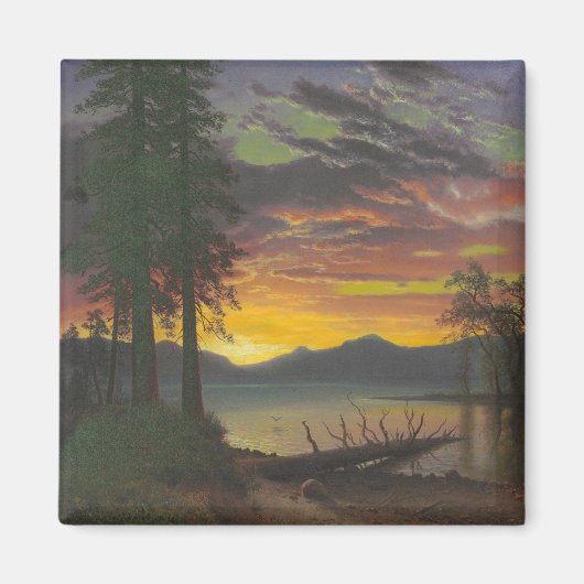 Twilight, Lake Tahoe, c.1870s (Öl auf Leinwand) Magnet (Vorne)