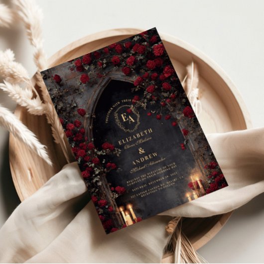 Twilight Lantern Arch Wedding Einladung