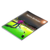 Twilight Lawn Bowls spielen - GeburtstagsNotebook Notizblock (Linke Seite)