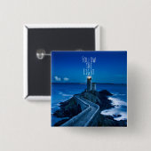 Twilight Lighthouse Folgen Sie dem Licht Button (Vorne & Hinten)
