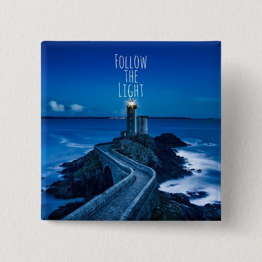 Twilight Lighthouse Folgen Sie dem Licht Button (Vorderseite)