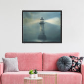 Twilight Lighthouse Leinwanddruck (Insitu (Wohnzimmer))