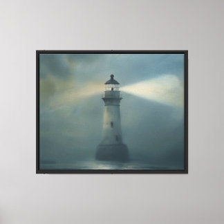 Twilight Lighthouse Leinwanddruck