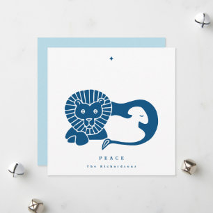 Twilight Lion und Lamm Flat Holiday Card Feiertagskarte