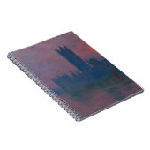 Twilight London Skyline Impressionist Notebook Notizblock (Rechte Seite)