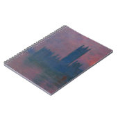 Twilight London Skyline Impressionist Notebook Notizblock (Linke Seite)
