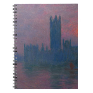 Twilight London Skyline Impressionist Notebook Notizblock