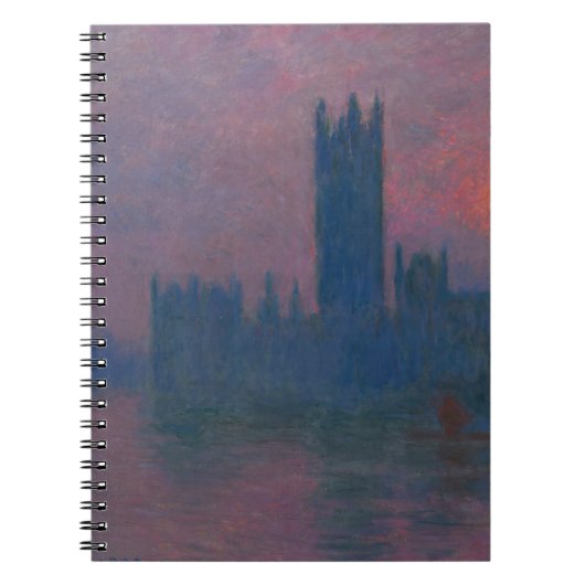 Twilight London Skyline Impressionist Notebook Notizblock (Vorderseite)