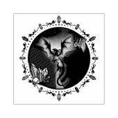 Twilight Magical Crystal Elegant Amethyst Dragon Gummistempel (Prägung)