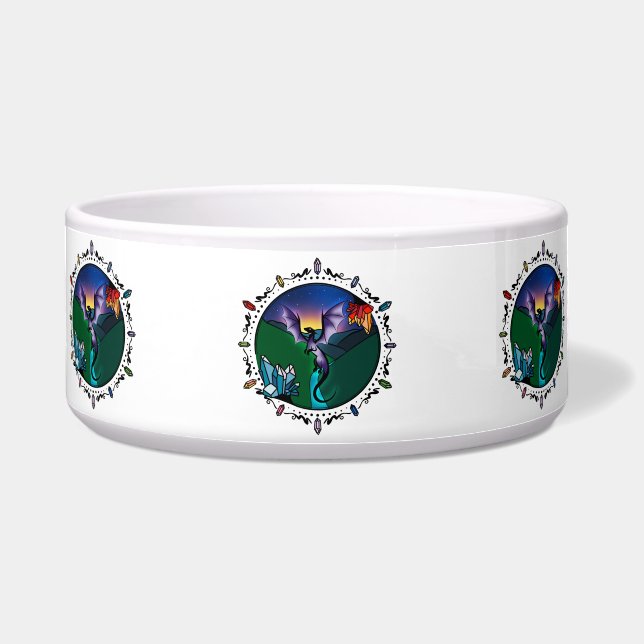 Twilight Magical Crystal Elegant Amethyst Dragon Napf (Vorderseite)