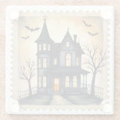 Twilight Manor: Eine Spuk Einladung Glasuntersetzer (Rückseite)