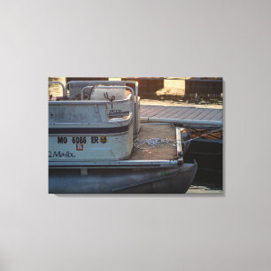 Twilight Marina: Ein serener Dockside-Moment Leinwanddruck
