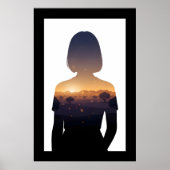 Twilight Marokko Digitale Doppelbelichtung Poster (Vorne)