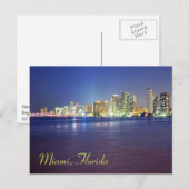 Twilight Miami, Florida Postkarte (Vorne/Hinten)
