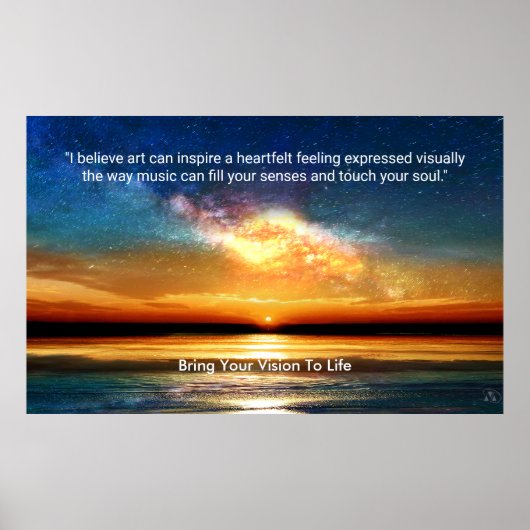 Twilight Milky Way - Leben mit Ihrer Vision Poster (Vorne)