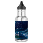 Twilight Mountain mit Feuerwerk Edelstahlflasche (Rechts)
