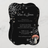 Twilight Mushroom Cotattcore Hochzeit Einladung (Vorne/Hinten)