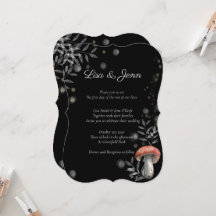 Twilight Mushroom Cotattcore Hochzeit Einladung