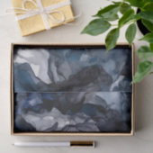 Twilight Navy Blue, Lavender und Grau Alkohol Tint Seidenpapier (Geschenk)