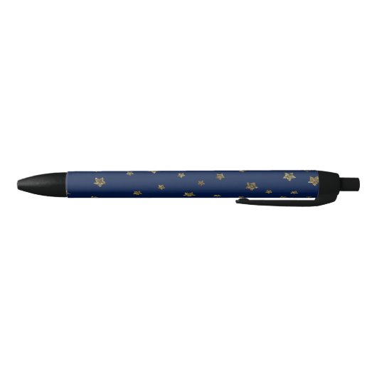 Twilight Navy und Gold Stars Kugelschreiber (Unterseite)