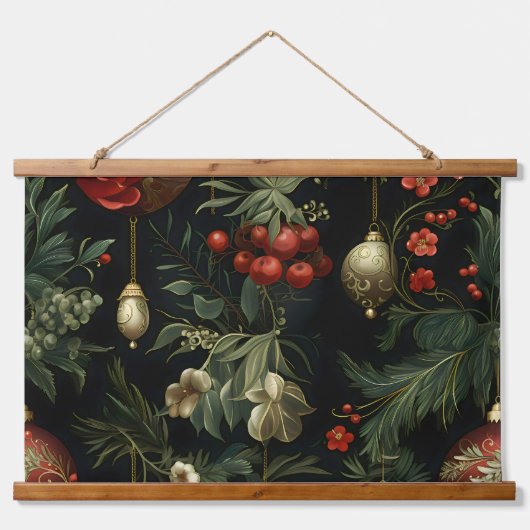 Twilight Ornament Garden Wandteppich Mit Holzrahmen (Vorne)