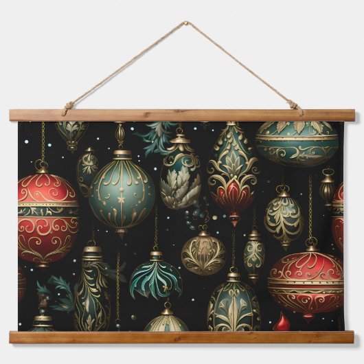 Twilight Ornament Garden Wandteppich Mit Holzrahmen (Vorne)