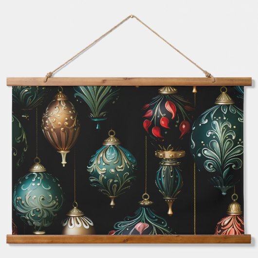 Twilight Ornament Garden Wandteppich Mit Holzrahmen (Vorne)