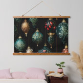 Twilight Ornament Garden Wandteppich Mit Holzrahmen (Schlafzimmer)