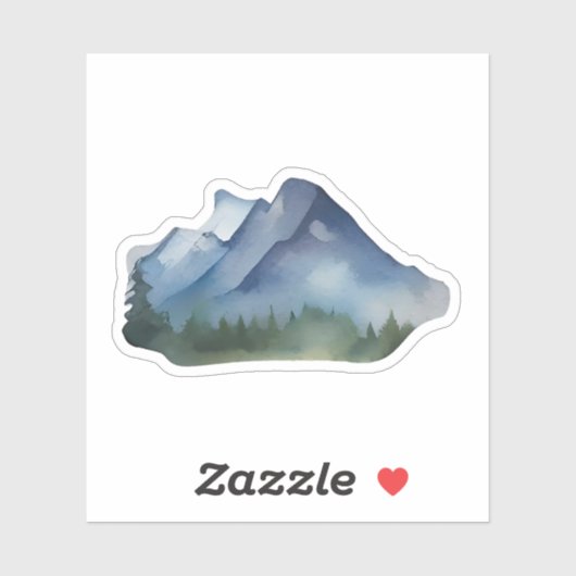 Twilight Over Fir Ridge Aufkleber (Blatt)