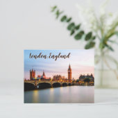 Twilight Over Westminster – London Postkarte (Stehend Vorderseite)