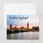 Twilight Over Westminster – London Postkarte (Vorne/Hinten)