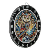 Twilight Owl Charm Design Dartscheibe (Vorderseite Links)