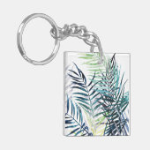 Twilight Palmen - tropisches Blätter Schlüsselanhänger (Vorderseite links)