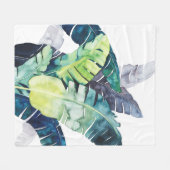 Twilight Palms - Palm Blätter Fleecedecke (Vorderseite (Horizontal))