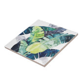 Twilight Palms - Palm Blätter Fliese (Seite)