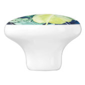 Twilight Palms - Palm Blätter Keramikknauf (Seitenansicht)