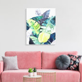 Twilight Palms - Palm Blätter Leinwanddruck (Insitu (Wohnzimmer))