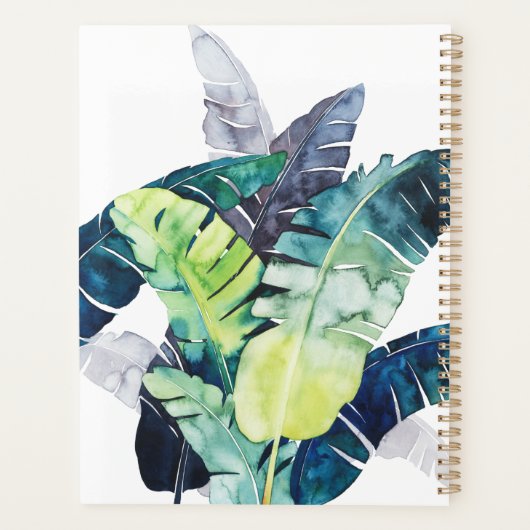 Twilight Palms - Palm Blätter Planer (Rückseite)