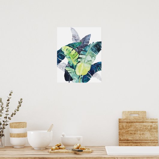 Twilight Palms - Palm Blätter Poster (Küche)