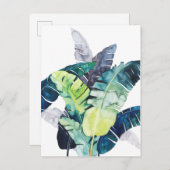 Twilight Palms - Palm Blätter Postkarte (Vorne/Hinten)